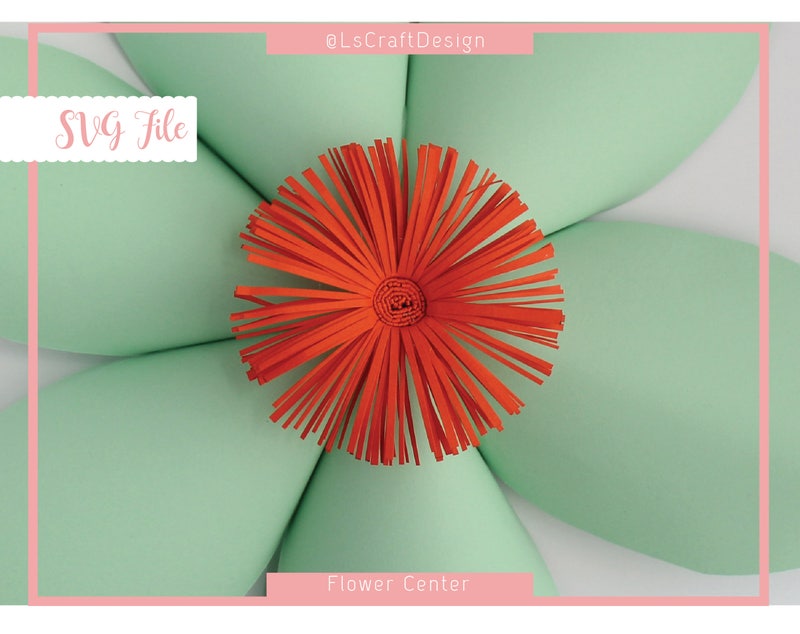 Paper Flower Center Template, DIY Hedgehog Style (SVG Digital Download)  $3.80  Digital Download