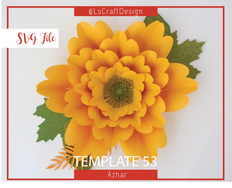 SVG Giant Paper Flower Template, DIY Nursery Decor (Digital Download)  $4.99  Digital Download